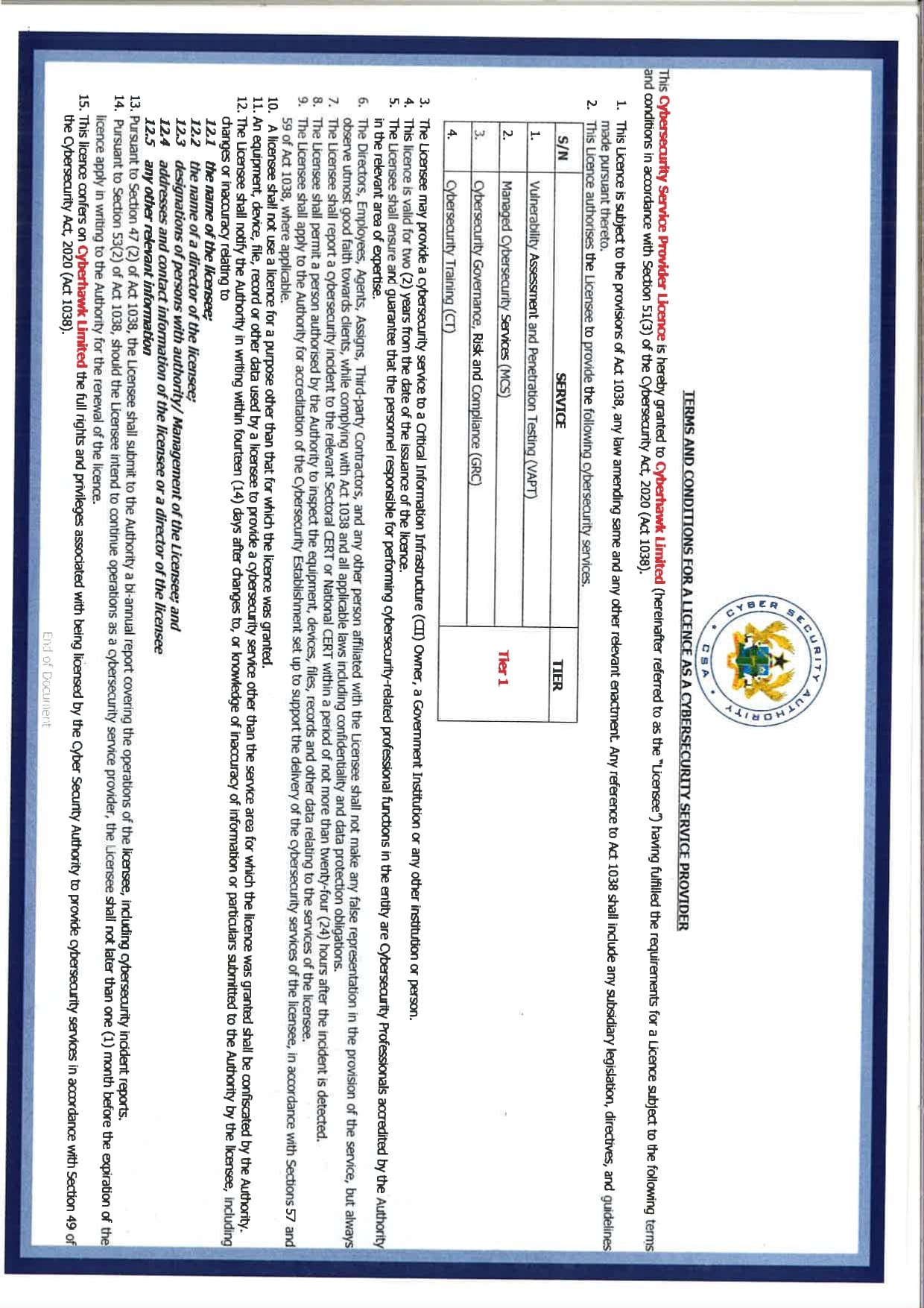 Cyberhawk CSA Provider 02